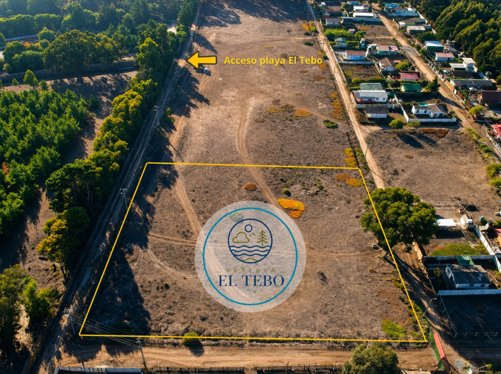 Reserva El Tebo · Acceso playa